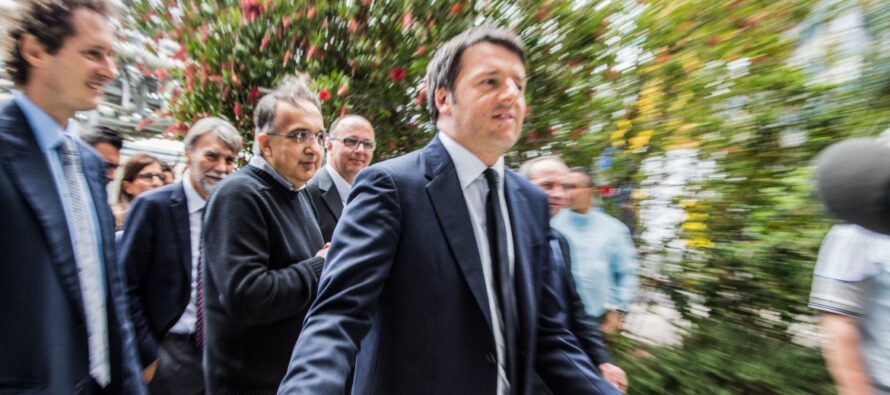 Renzi e Mar­chionne a tutto spot