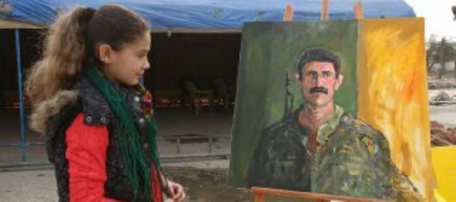 Artists in Neim Square organised ‘’Art against war” exhibition