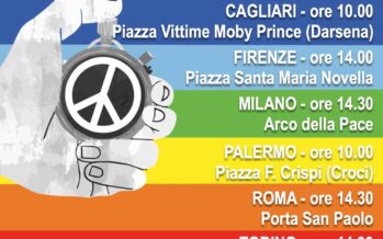 Oggi in piazza per la pace e contro il riarmo